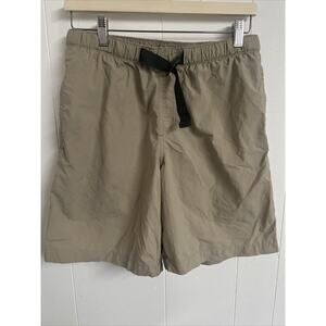 Columbia Mens Shorts Sz S Tan Omni Shade Sun Protection Belted Waist‎ 8" Length